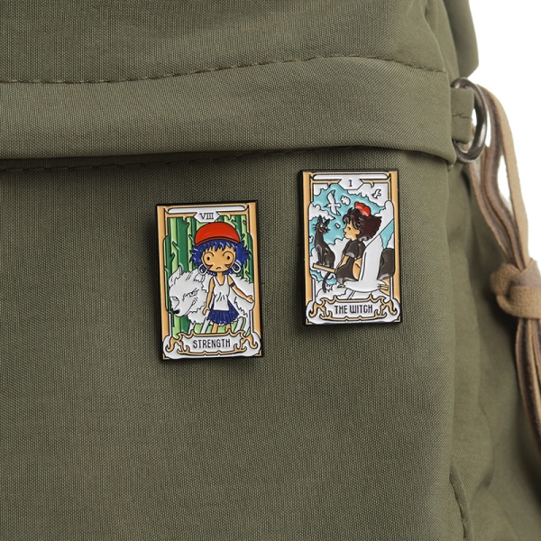 Tecknad Totoro Noface-man Broscher Pins Lapel Badges Kläder C E