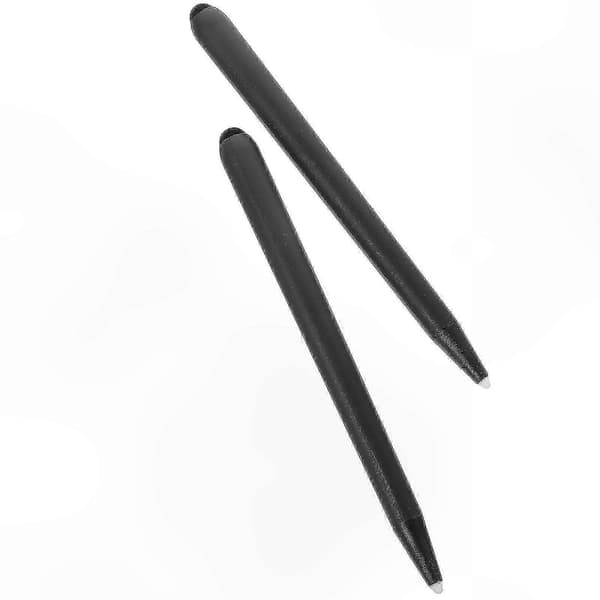 2-pack Stylus Pens for Capacitive Touchscreens Infrared Whiteboard Comfortable Pointer Tool Black Black 16.00X1.50X1.50CM