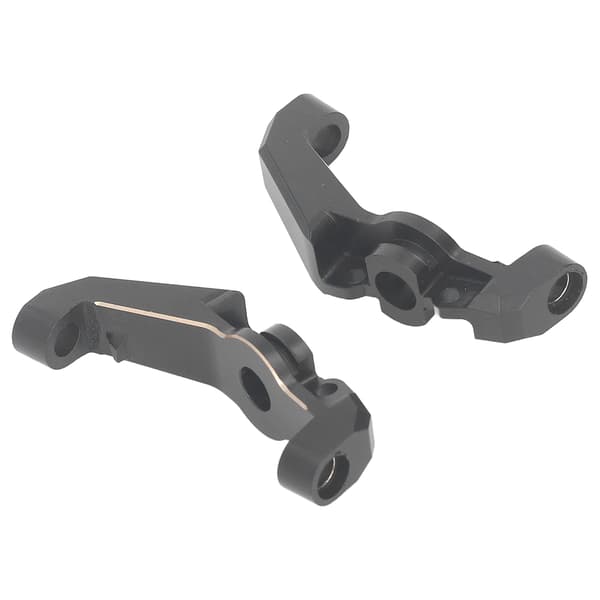 2 STK Sort Messing Antirust Caster Blok Front C Hub til Axial 1/18 UTB18 Capra RC Crawler