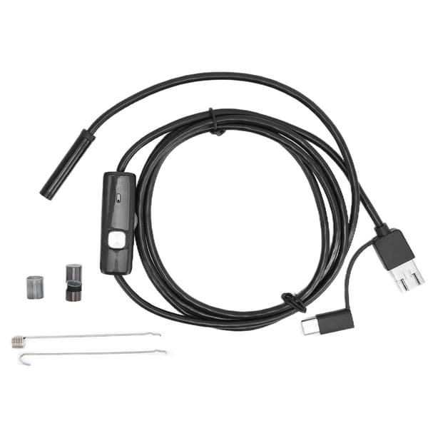 3 i 1 HD Endoskop Bilreparation Luftkonditionering Kanal Mikro Kamera för Android Telefon Dator