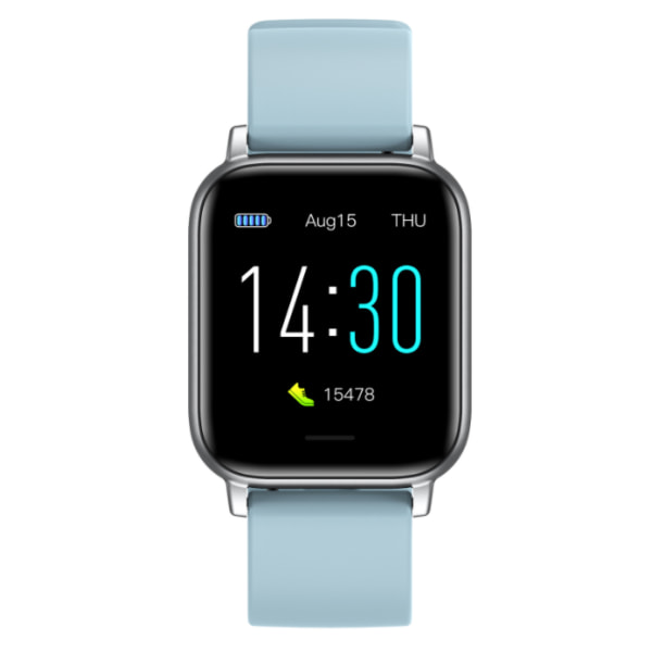 Smart watch, puls fitness steg bluetooth watch (ljusblå),