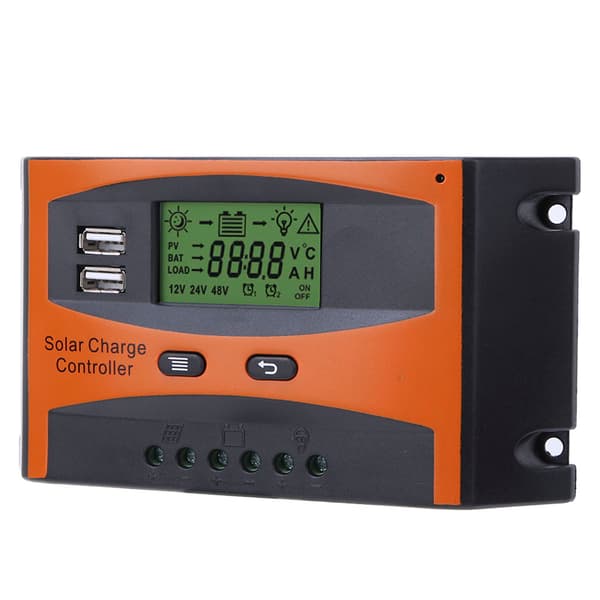 PWM Solar Charge Controller 12V 24V Automatisk Identifikation 20A Solpanel Regulator