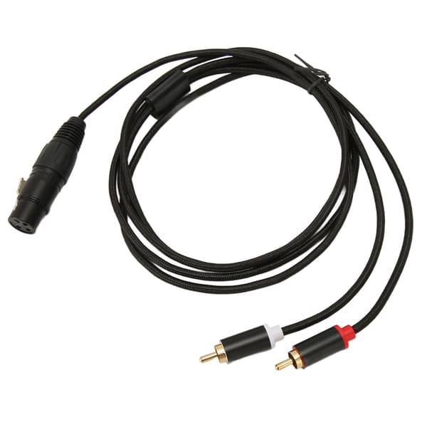 XLR til Dobbelt RCA Kabel Hun til Han Lavt Tab Støjfri Y Splitter Stereo Lyd Interconnect Ledning 2m 6.6ft