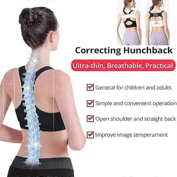 Posture Corrector, Neck and Shoulder Corrector, Adjustable Upper Body