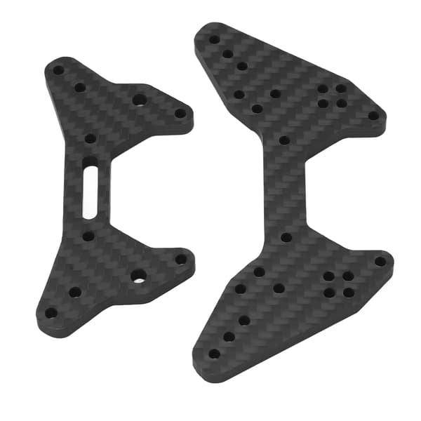 ARRMA 1/7 RC Bil Forreste Bageste Stødtårnsplade 5 mm Tykkelse Sort Kulfiber