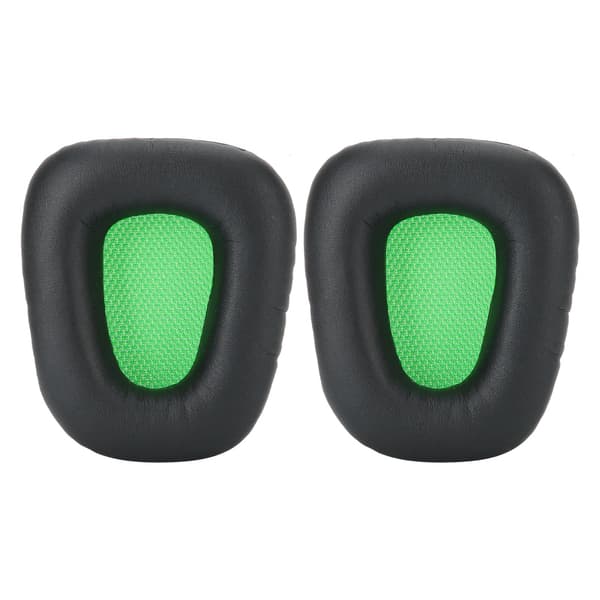 2 stk. Grøn Sort Headset Ørepude Skum Cover Udskiftning til Razer Electra 7.1 2.2