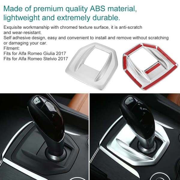 Alfa Romeo Giulia 2017 Liten Bil Girskiftpanel Ramme Krom Trim Deksel