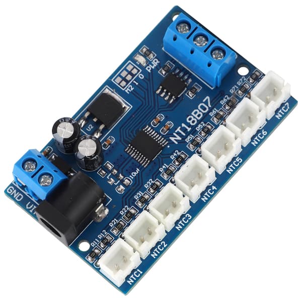 Modul NT18B07 7-kanalskort RS485 Temperatursensor Papirløs Opptaker PLC 6 til 24V