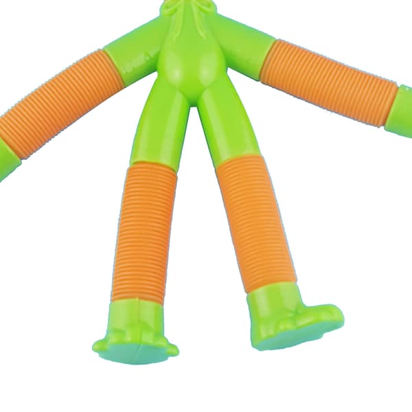 Langhals Popping Tube Fidget Legetøj Udtrækkelig Elastisk Rør Sensorisk Legetøj Grøn