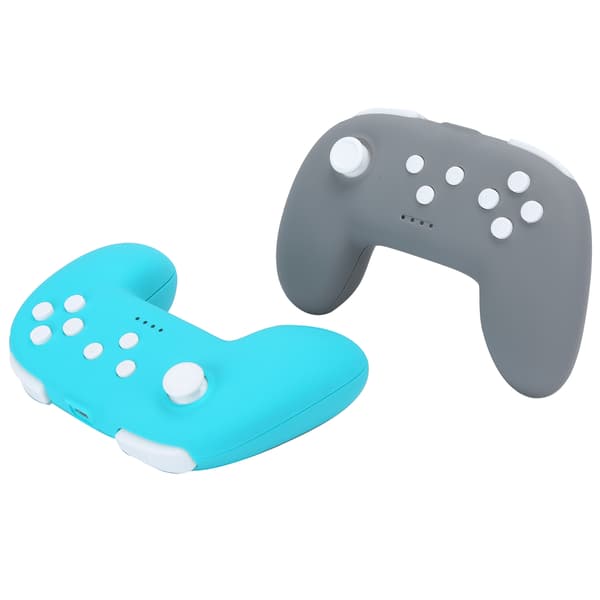 Trådløs Bluetooth Gamepad for Nintendo Switch Pro Mini Grip Håndtak med Dobbel Vibrasjon Mørk Grå Grønn