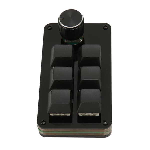 Mini 6-tasters Hot Swappable Blå Switch Mekanisk Tastatur med Knap til Gaming og Arbejde Makroprogrammering