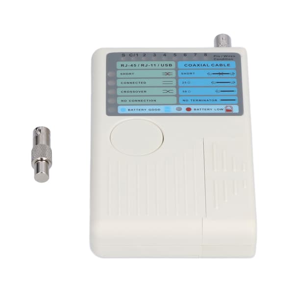Netværkskabeltester 4 i 1 Multifunktionel Koaksialledningstester til RJ45 BNC RJ11 USB