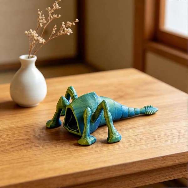 3D-printet havspiser legetøjs-actionfigur hav fleksibelt leddelt fidget-legetøj til samlere boligindretning og gaveideer