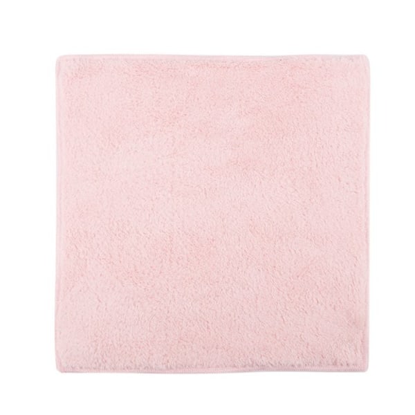 3 bitar absorberande korallfleece fyrkantig handduk förtjockad liten fyrkantig handduk liten handduk liten näsduk 30*30 (Coral velvet handduk - rosa),