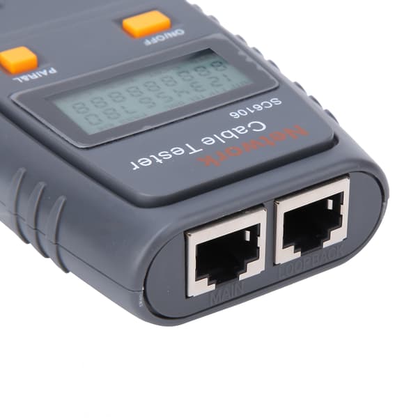 SC6106 LAN Netværkskabel Tester Elektrisk Linjefinder med LCD-display