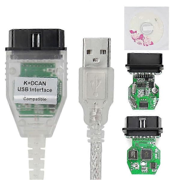 Til BMW INPA Ediabas K+DCAN Chip USB Interface Bil Diagnostisk Værktøj OBD 2 Scanner Switch USB Interface Kabel