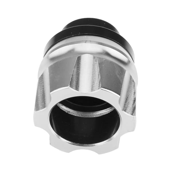 2 st Universal CNC Motorcykel Framgaffel Crash Sliders Silver