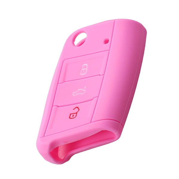 1 kpl silikoninen auton case Silikoninen avainpidikkeen cover case Pink