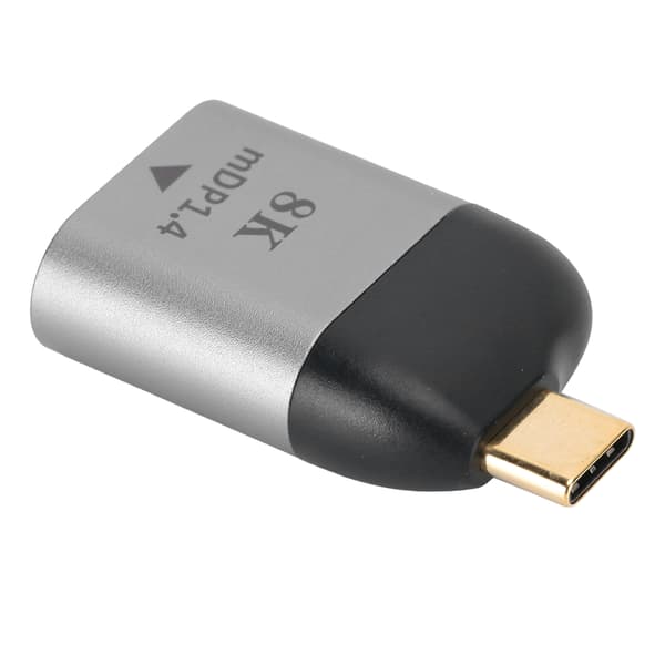 Aluminiumlegering Skal Typ C Hane till Mini DisplayPort Adapterkontakt för Windows Android Mac OS