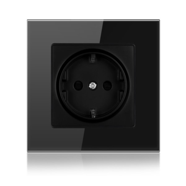 Neptune New Grounded Socket - Svart härdat glas