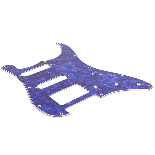 Elgitarr Plektrumskydd PVC Plastskydd Repskydd Frontplatta Panelöverdrag Instrumenttillbehör Blå Pärlfärg GSSH63