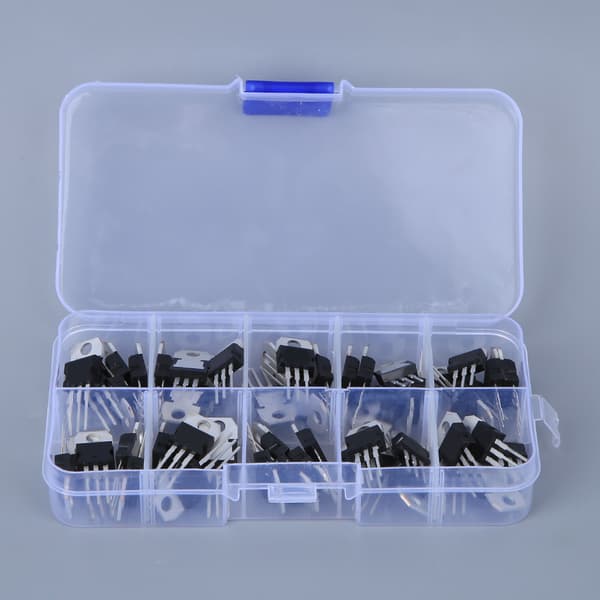 50 stk. spændingsregulator transistor kit elektronisk komponent industriel elektrisk dele
