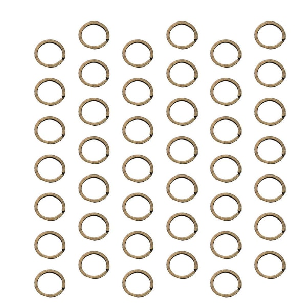 100 kpl pyöreä metalli messinki halkaistu avainpidike Tee itse avaimensormukset avaimenperät avaimet järjestäjä kotiautojen askarteluihin