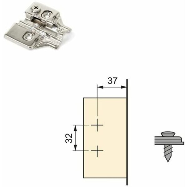 Soft Close Cabinet Hinges 35mm Cabinet Door Hinge 105 Degree Full Overlay Cabinet Hinge with Installation Screws, 8 Pcs