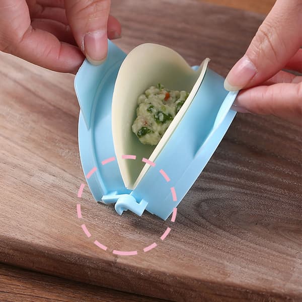 Automatisk plastik dumpling maker presseform til wontons potstickers køkkenudstyr