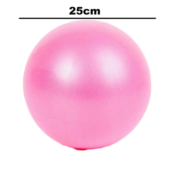 Liten boll för pilates, stabilitet boll mini yoga boll för kvinnor träning fitness fysioterapi Pink