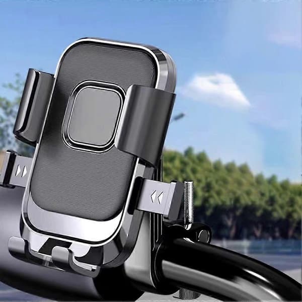 Universal telefonholder 360° rotationsjustering Velegnet til montering på cykel Rear View Mirror