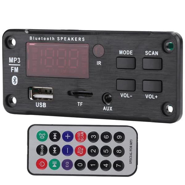 Bluetooth 5.0 MP3 Dekoder Board med Farveskærm Display Bilhøjttaler Modul