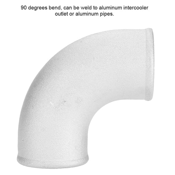 Aluminiumslegering 90 Grader 2 tommer 51 mm Tæt Bøjning Slange Intercooler Samler Albue Rør