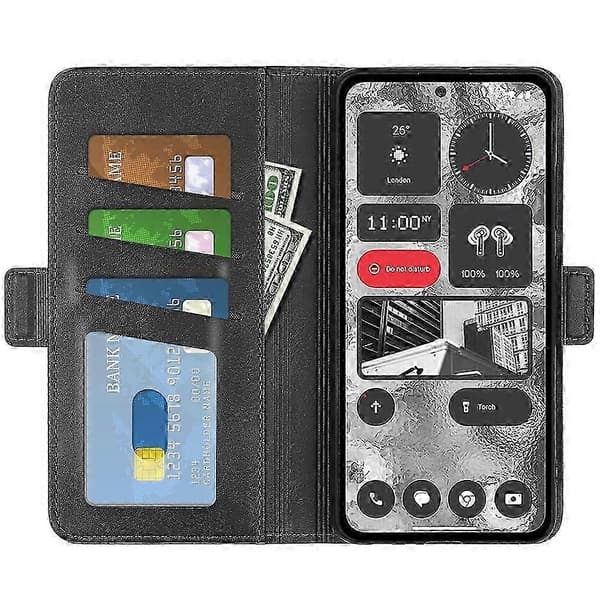 Double-sided Magnetic Buckle Horizontal Flip Leather Phone Case For Nothing Phone 2