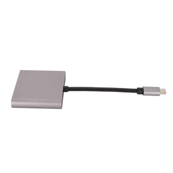 USB C til Dobbelt HDMI 4K 30Hz Adapter 2 i 1 Dockingstation Plug Play til Laptop Telefon