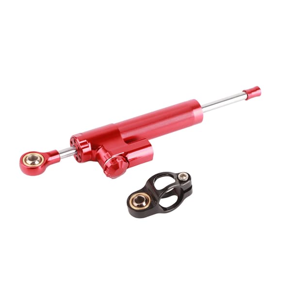 Universal Motorcykel Aluminiumlegering Styrdämpare Stabilisator Säkerhetskontroll (Röd)