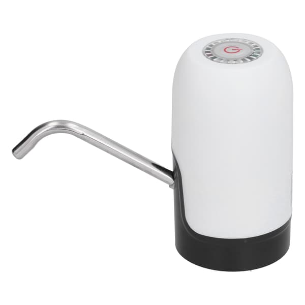 Bärbar USB-laddande elektrisk vattenflaskdispenserpump set vit