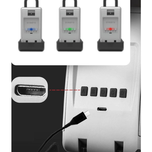 Lösenordsnyckelbox, Bluetooth Smart Electronic Card Key Storage Box (PL-BM2 (lösenordsupplåsning)),