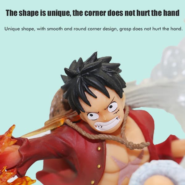 Eldnäve Luffy Ornament Animationer Karaktär Modell Multifunktionella Härliga Samlarobjekt Leksak