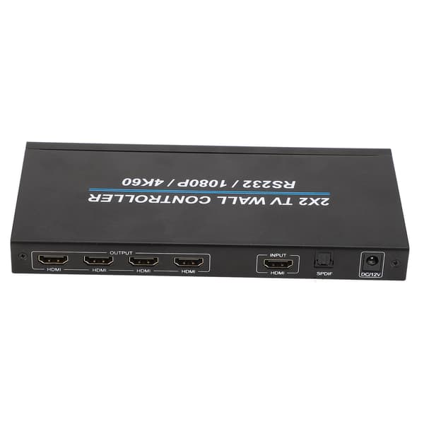 2x2 HD Multimedia Interface Video Wall Controller 4K 60Hz Display 180 Graders Rotation TV Wall Controller 110-240V US Stik