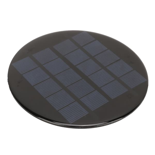 Mini Rundt Solcellepanel 1.1W 5V 120mm Oppladbart 3.7V Batteri Liten Polykrystallinsk Silisium Solcellemodul