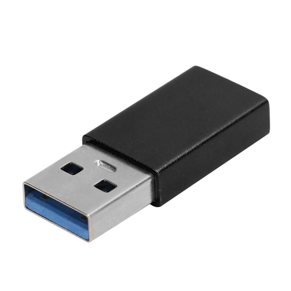 Type C Hun til USB 3.0 Han Hurtig Opladningsadapter Sort