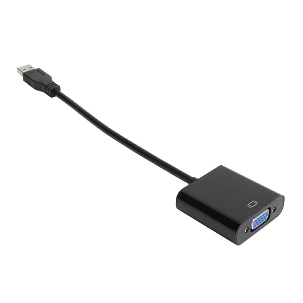 USB 3.0 til VGA Adapter Kabel 1920x1080 5.0Gbps Audio Video Konverter til Windows 7 8 10