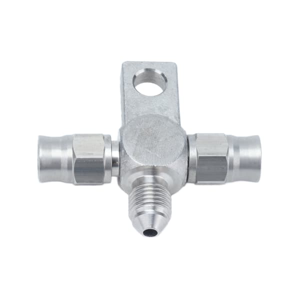 AN3 T-stykke Bremsslange AN3 til Ledningsende Fittings Rustfrit Stål Autodele