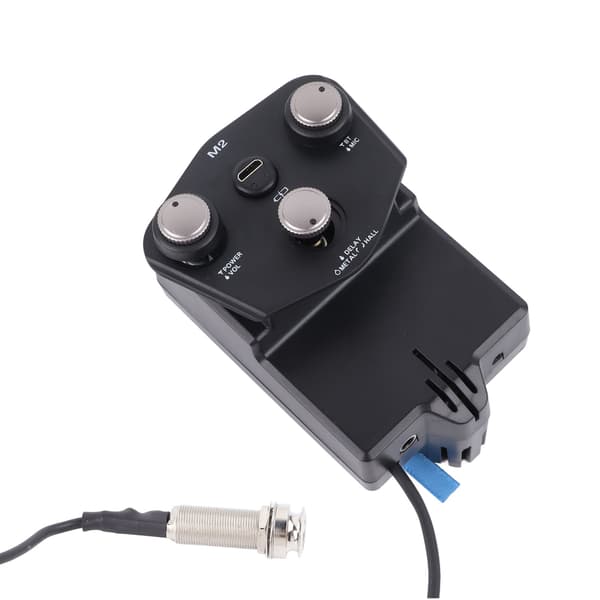 Akustisk Gitarr Stöt Pickup Digital Stämapparat Pickup med Bluetooth Reverb Delay Mikrofon
