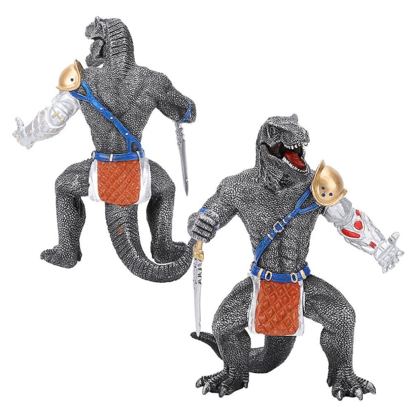 Modell Leketøy-Solid Dinosaur Warrior Ornament-Perfekt gave-JZD063 Tyrannosaurus Rex Warrior