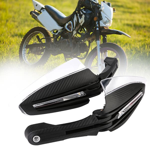 2st 7/8\" Universal Motorcykel Handskydd LED Blinkers DRL Indikator Skydd