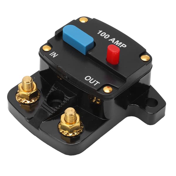 Bil Audio Strømafbryder Manuel Reset Sikring Inline Inverter Holder til Bil Audio Stereo System Båd Lastbiler Busser 100A