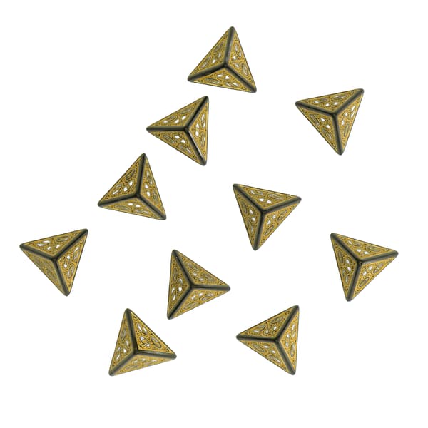 10 stk. terningesæt polyhedriske terninger rollespil RPG spil akryl DND brætspil tilbehør terninger D4