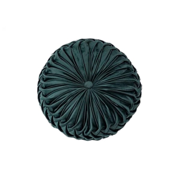 Nordisk græskarpude, lys luksus fløjlspude i ren farve, futon med rund hjul i stuen, tatami (mørkegrøn) til karnappuden, d